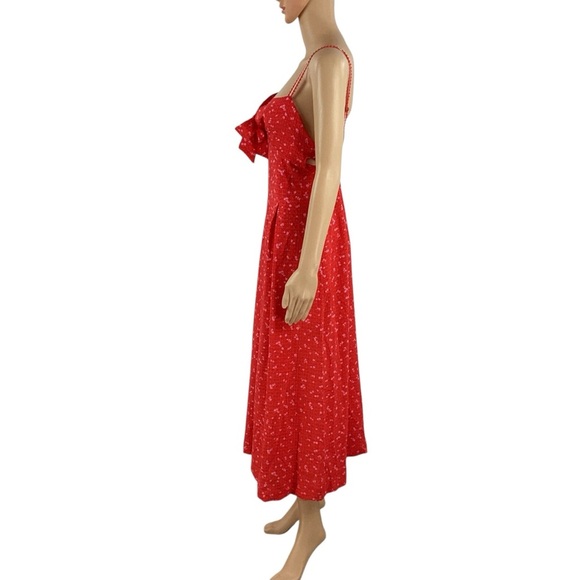 Free People Intimately Coming Home Romper Cherry Combo XS - Picture 4 of 7